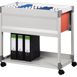 DURABLE 378410 Hängemappenwagen Trolley 90 700x710x440mm grau