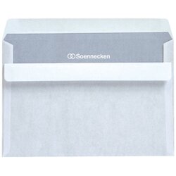 Soennecken 1331 Briefhülle C6 75g oF sk weiß 25 St./Pack.