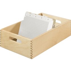 HAN 1005-0 Karteitrog DIN A5 quer max. 1.500Karten Holz natur