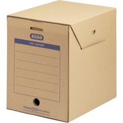 ELBA 100421092 Archivbox Maxi tric system für DIN A4 naturbraun