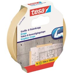 tesa® 57416-00000 Fixierband 19mmx25m Papier beige