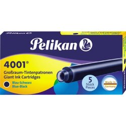 Pelikan 310607 Tintenpatrone 4001 GTP/5 blauschwarz 5 St./Pack.