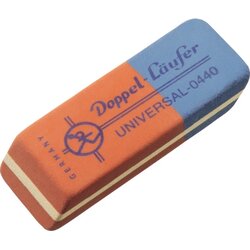 Läufer 04400 Doppelradierer Universal f. Blei- Farbkopierst.+Tinte