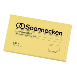 Soennecken 5812 Haftnotiz 125x75mm 100Blatt gelb