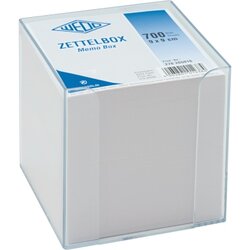 WEDO® 270265016 Zettelbox 95x95mm gefüllt tr 