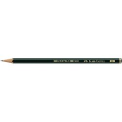Faber-Castell 119006 Bleistift CASTELL 9000 6B dunkelgrün
