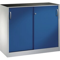 C+P 204609S10067 Werkzeugschrank Schiebetür 1000x1200x400mm lgr/ebl