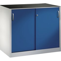 C+P 206609S10058 Werkzeugschrank Schiebetür 1000x1200x600mm lgr/ebl