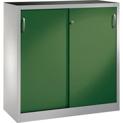 C+P 204709S10033 Werkzeugschrank Schiebetür 1200x1200x400mm lgr/rgn