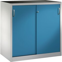 C+P 206709S10022 Werkzeugschrank Schiebetür 1200x1200x600mm lgr/lbl