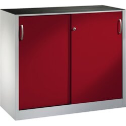 C+P 204609S10070 Werkzeugschrank Schiebetür 1000x1200x400mm lgr/rrt