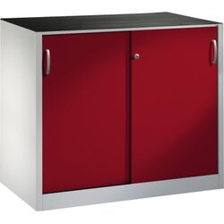 C+P 206609S10068 Werkzeugschrank Schiebetür 1000x1200x600mm lgr/rrt