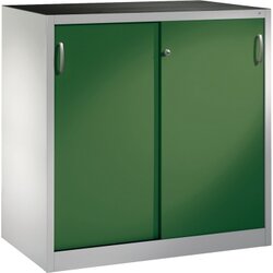 C+P 206709S10021 Werkzeugschrank Schiebetür 1200x1200x600mm lgr/rgn