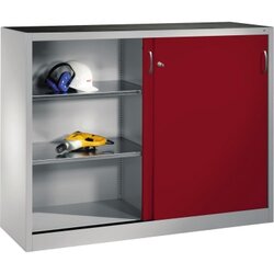 C+P 214709S10022 Werkzeugschrank Schiebetür 1200x1600x400mm lgr/rrt