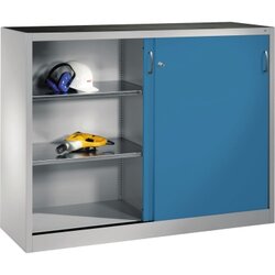 C+P 214709S10015 Werkzeugschrank Schiebetür 1200x1600x400mm lgr/lbl