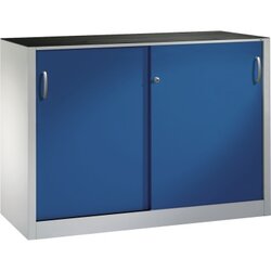 C+P 214609S10046 Werkzeugschrank Schiebetür 1000x1600x400mm lgr/ebl