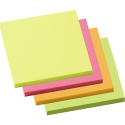 Soennecken 5836 Haftnotiz 75x75mm neonfarben 4x100Blatt 4 St./Pack.
