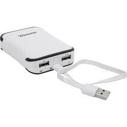 Soennecken 71651 Powerbank 6.600mAh weiß/grau 
