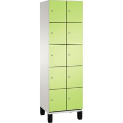 C+P 4510420S10021 Fächerschrank Füße 10Fächer B600mm lgr/cgn