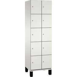 C+P 4510420S10018 Fächerschrank Füße 10Fächer B600mm lgr/lgr