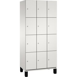 C+P 4510330S10017 Fächerschrank Füße 12Fächer B900mm lgr/lgr