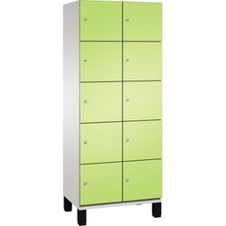 C+P 4510422S10019 Fächerschrank Füße 10Fächer B800mm lgr/cgn