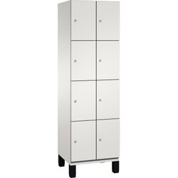 C+P 4510320S10017 Fächerschrank Füße 8Fächer B600mm lgr/lgr