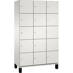 C+P 4510432S10016 Fächerschrank Füße 15Fächer B1200mm lgr/lgr