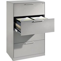 C+P 146223412S10054 Hängeregistraturschrank Asisto A4 2bhg wsalu/wsalu