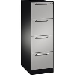C+P 146225411S10049 Hängeregistraturschrank Asisto A4 1bhg sgr/wsalu