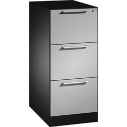 C+P 146245311S10013 Hängeregistraturschrank Asisto A4 1bhg sgr/wsalu