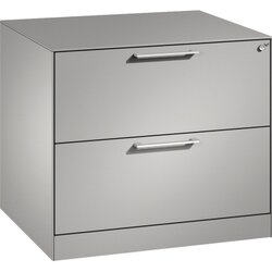 C+P 146273212S10050 Hängeregistraturschrank Asisto A4 2bhg wsalu/wsalu