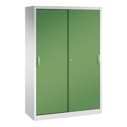 C+P 2059002S10022 Schwerlastschrank Schiebetür 1950x1200x500mm lgr/rgn