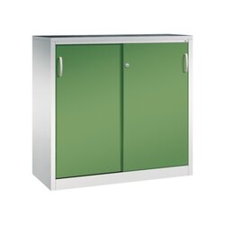 C+P 2057092S10010 Schwerlastschrank Schiebetür 1200x1200x500mm lgr/rgn