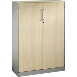 C+P 141013000S10008 Aktensideboard 4OH 1635x800x435mm wsalu/ah