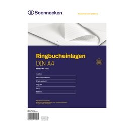Soennecken 2316 Ringbucheinlage DIN A4 70g liniert 50 Bl./Pack.