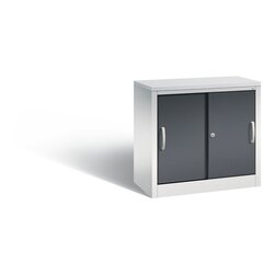 C+P 572200S10124 Akten-Sideboard Schiebetüren 2OH B800mm lgr/swgr