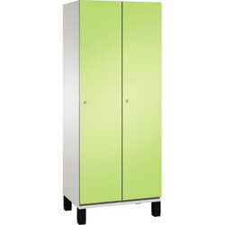 C+P 4510022S10049 Umkleidespind Füße 2Abteile B800mm lgr/cgn
