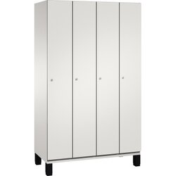 C+P 4510040S10012 Umkleidespind Füße 4Abteile B1200mm lgr/lgr