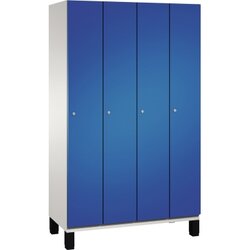 C+P 4510040S10014 Umkleidespind Füße 4Abteile B1200mm lgr/ebl