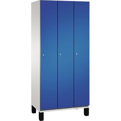 C+P 4510030S10043 Umkleidespind Füße 3Abteile B900mm lgr/ebl