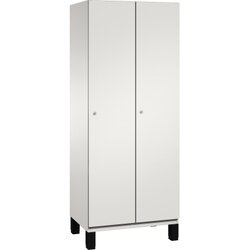 C+P 4510022S10028 Umkleidespind Füße 2Abteile B800mm lgr/lgr