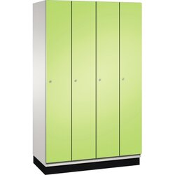 C+P 4510040S10023 Umkleidespind Sockel 4Abteile B1200mm lgr/cgn