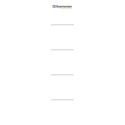 Soennecken 3371 Einsteckrückenschild 28x153mm weiß 10 St./Pack.