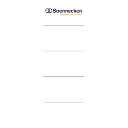 Soennecken 3372 Einsteckrückenschild 48x153mm weiß 10 St./Pack.
