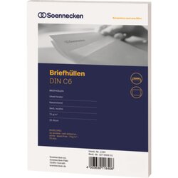 Soennecken 1330 Briefhülle C6 oF nk weiß 25 St./Pack.