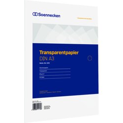 Soennecken 1231 Transparentpapier DIN A3 80g 50Blatt