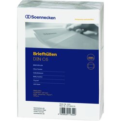 Soennecken 1321 Briefhülle C6 75g oF sk hf weiß 100 St./Pack.