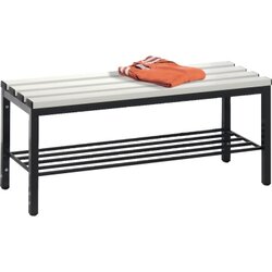 C+P 8050010S10007 Umkleidebank Schuhrost 420x1000x353mm sgr/lgr