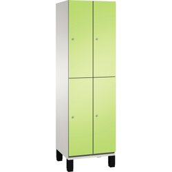 C+P 4510120S10014 Doppelstockspind Füße 4Fächer B600mm lgr/cgn